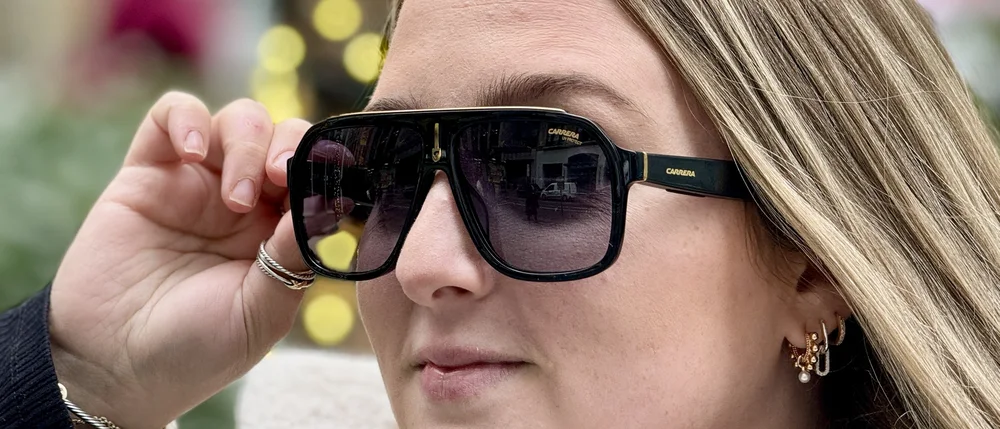 Amazon Echo Frames (3rd Gen) - Original physical-device photograph of Amazon Echo Frames (3rd Gen). SmartWearGuide has not hands-on tested this model. Photo/source credit: Tom's Guide / Future.