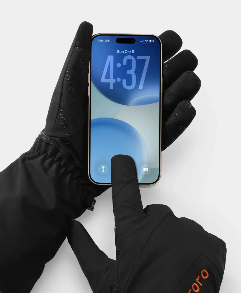 ORORO Glasgow Pro heated waterproof gloves - Manufacturer photograph of ORORO Glasgow Pro heated waterproof gloves.
